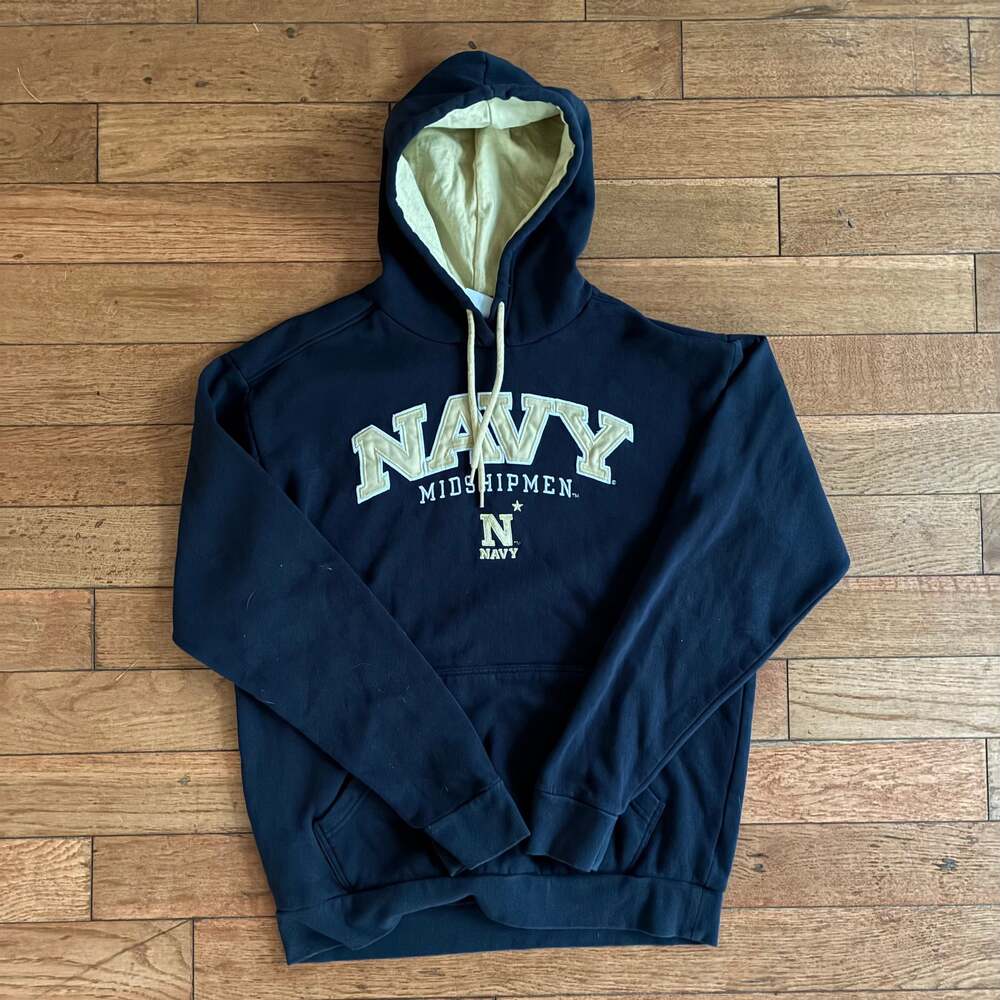 Navy Midshipmen Hoodie Blue and Gold Colosseum Athletics USNA